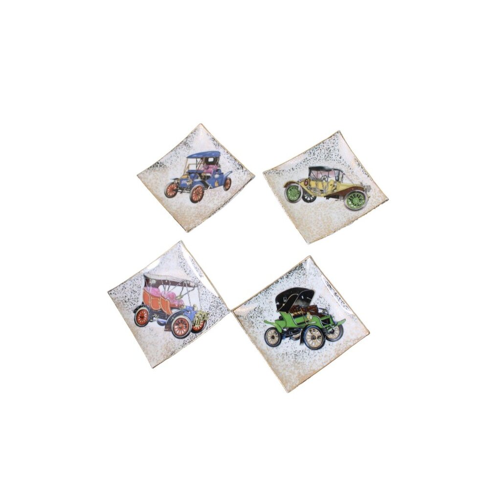 Napco Antique Auto Coaster Nut Dish Trinket Vintage Japan 91868